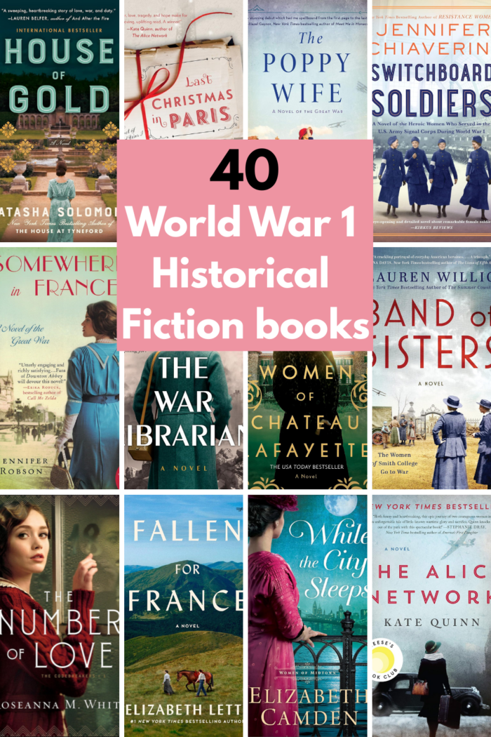 40 World War 1 Historical Fiction books to read