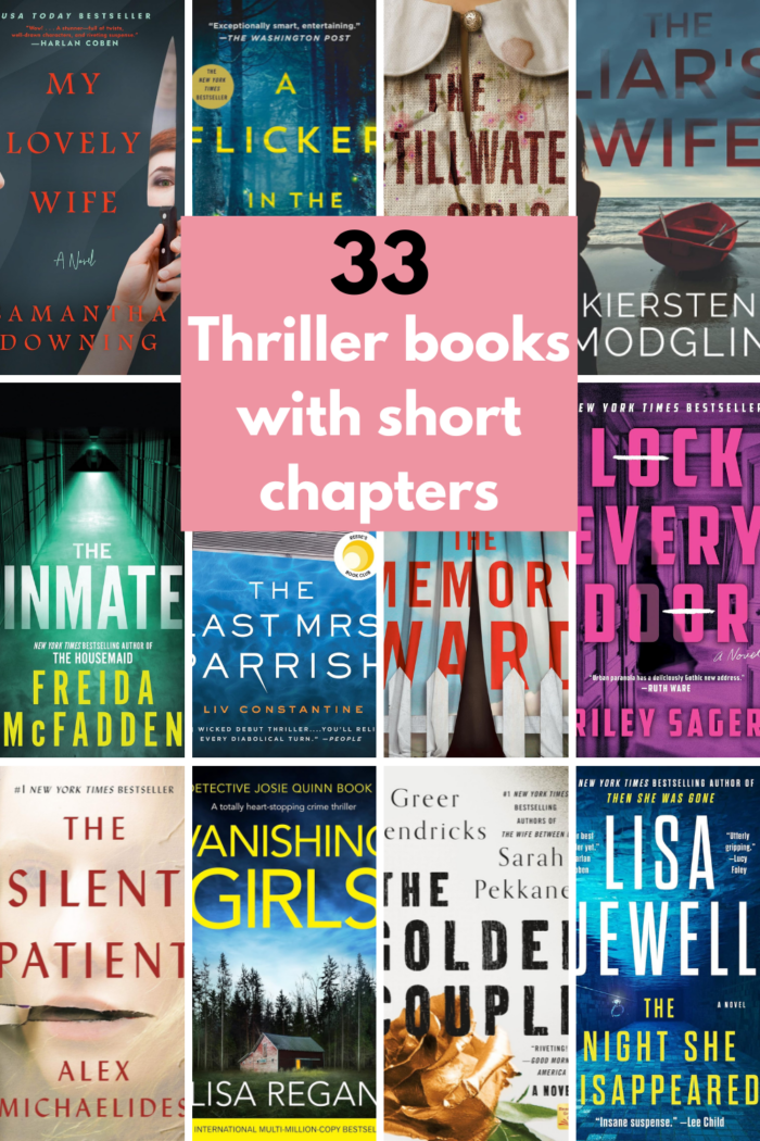 33 Thriller books with short chapters you can binge