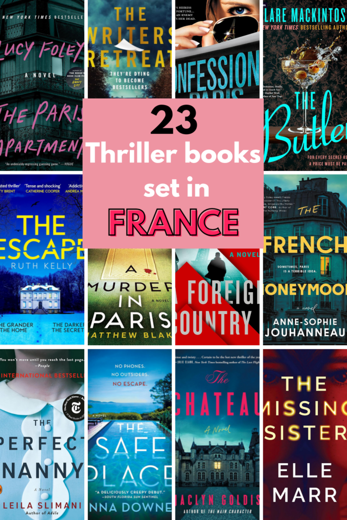 23 Thriller books set in France