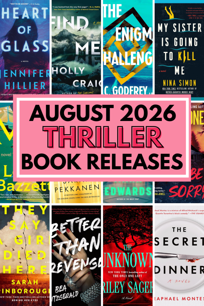 August 2026 Thriller new book releases